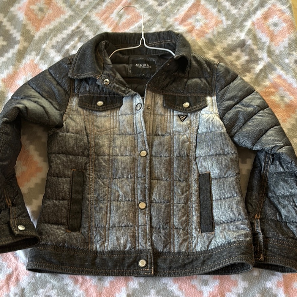 GUESS Denim Puffer Jacket